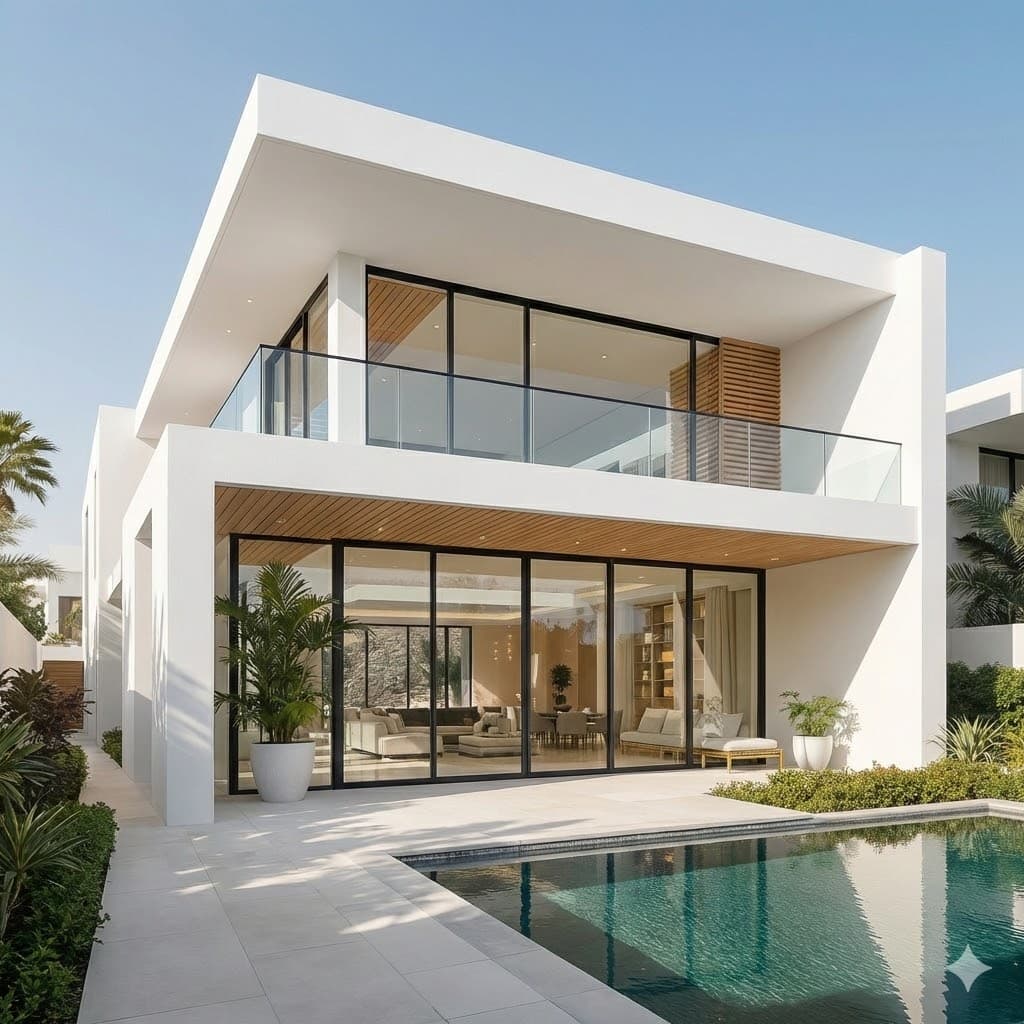 Sheikh Zayed Villa detailed architectural rendering