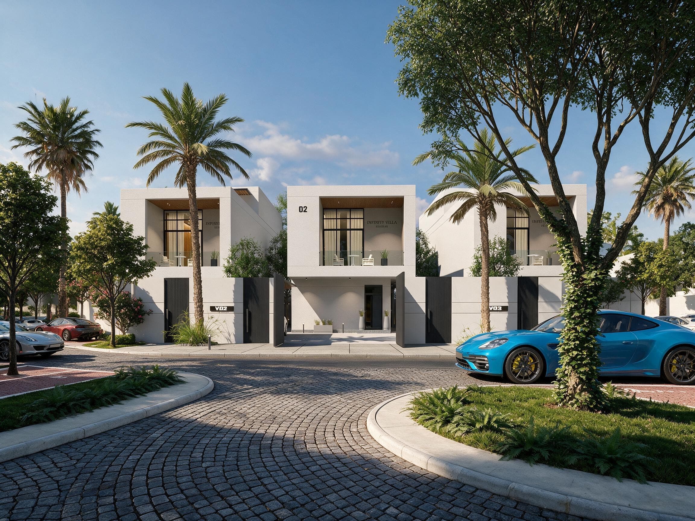 Infinity Villa detailed architectural rendering