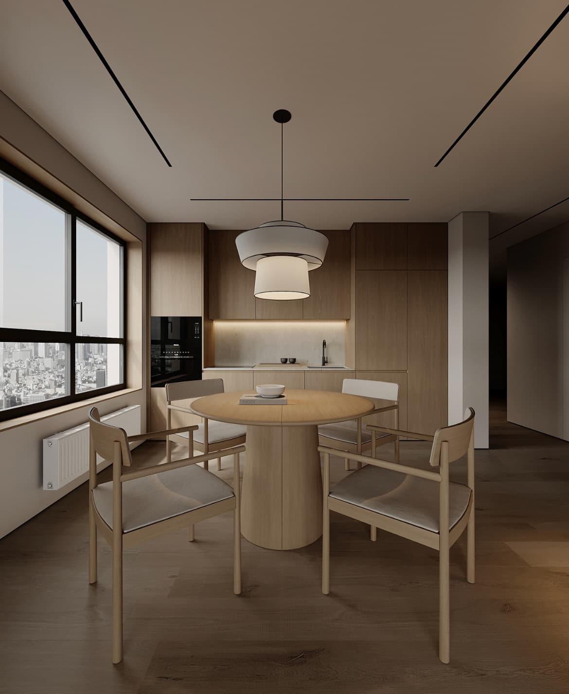 Dubai Apartment detailed architectural rendering